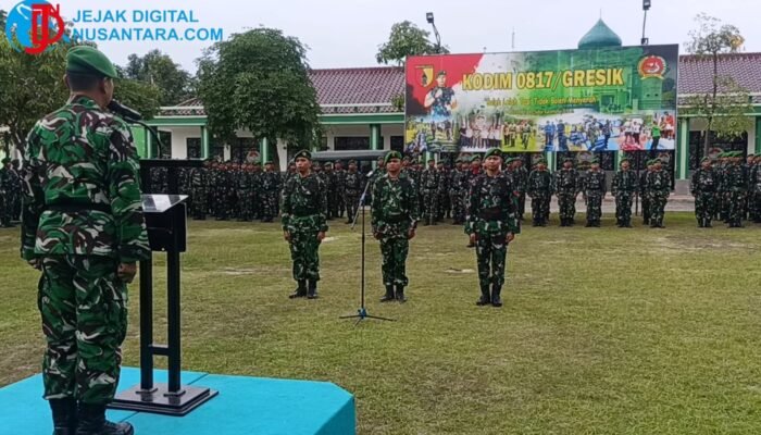 Upacara Bendera di Makodim 0817/Gresik, Wujudkan Disiplin dan Semangat Pengabdian