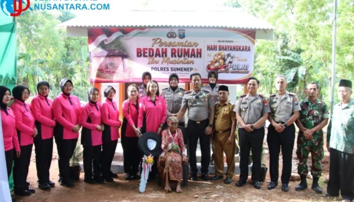 Sambut Hari Bhayangkara Ke-80, Polres Sumenep Bedah Rumah Warga Tak Layak Huni