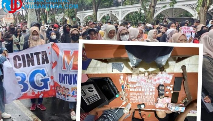 Ratusan Warga Gelar Aksi Damai di DPRD Gresik, Desak Program Makan Bergizi Gratis Berlanjut