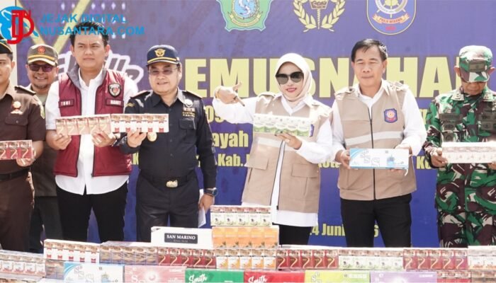 Sinergi Berantas BKC Ilegal: 9 Juta Batang Rokok Ilegal Senilai Rp13,5 Miliar Dimusnahkan di SIHT Porong