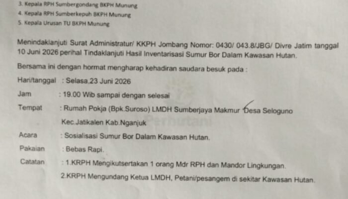 Tegas Soal Konservasi, Perhutani KPH Jombang Sosialisasikan Larangan Sumur Bor di Kawasan Hutan