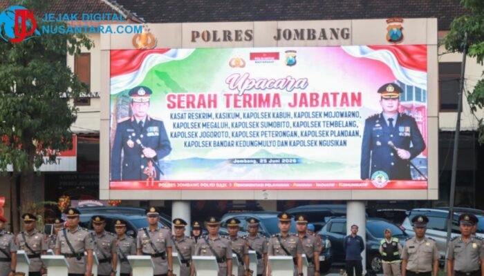 Kapolres Jombang Pimpin Sertijab: Kasat Reskrim dan 9 Kapolsek Digeser, Respons Cepat Jadi Target Utama