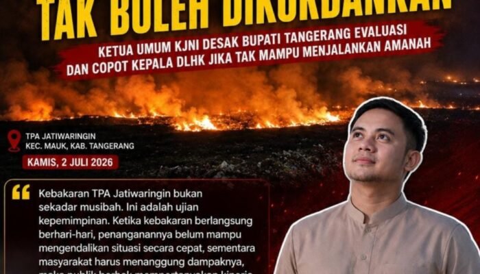 TPA Jatiwaringin Terbakar 3 Hari, KJNI Desak Bupati Tangerang Copot Kepala DLHK