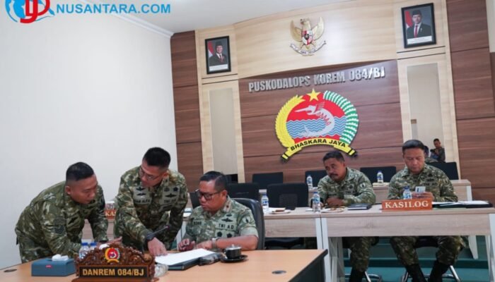 Danrem Bhaskara Jaya Ikuti Vicon Evaluasi Percepatan Pembangunan KDKMP, Perkuat Sinergi untuk Percepatan Pembangunan Nasional