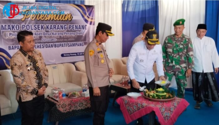 Sinergi Pemkab dan Polres, Bupati Sampang Resmikan Mako Polsek Karang Penang