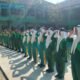 Tanamkan Nasionalisme Sejak Dini, Babinsa Balongpanggang Gembleng Kedisiplinan Siswa MTs HU lewat PBB