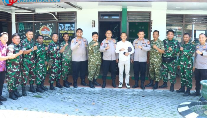 Perkokoh Sinergi TNI-Polri, Kapolres Gresik Silaturahmi ke Makodim 0817 dan Koramil Kota