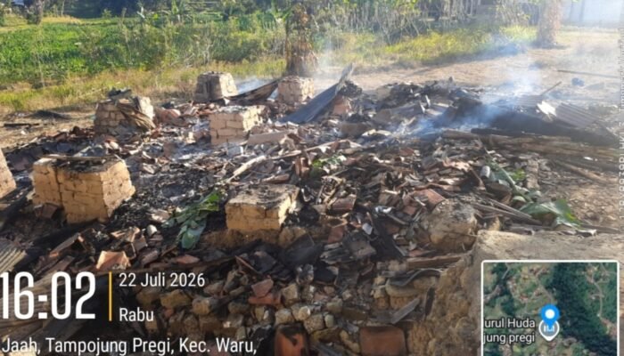 Musholla Kayu Lansia 76 Tahun di Waru Pamekasan Ludes Terbakar, Kerugian Capai Rp20 Juta