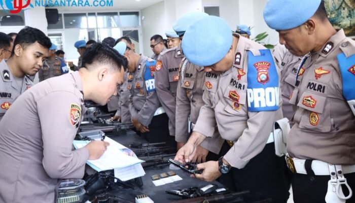 Cegah Penyalahgunaan Senpi Dinas, Polres Gresik Gelar Pemeriksaan Berkala dan Tertib Administrasi