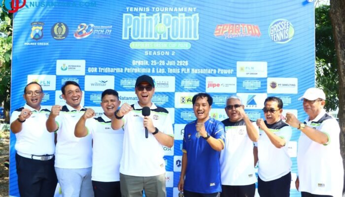 Perkuat Sinergitas, Polres Gresik Gelar Turnamen Tenis Point to Point Season 2