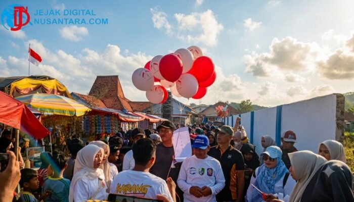 Semarak Puncak HUT RI ke-81: Forkopimcam Pangarengan Sampang Gelar Jalan Jalan Sehat