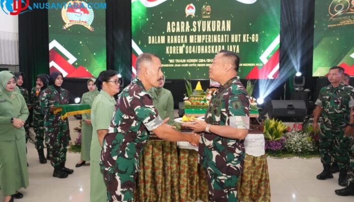 Enam Dekade Mengabdi untuk Negeri, Korem 084/Bhaskara Jaya Rayakan HUT ke-60 dengan Tasyakuran Penuh Makna