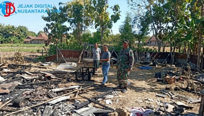 Responsif, Camat Pangarengan Bersama Forkopimcam Tinjau Musibah Kebakaran di Desa Gulbung