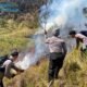Kebakaran di Lereng Gunung Bromo, Polres Probolinggo dan Tim Gabungan Diterjunkan