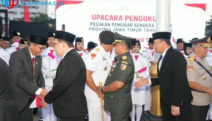 Danrem Hadir di Tengah Paskibraka Jatim, Kobarkan Semangat Generasi Emas Indonesia