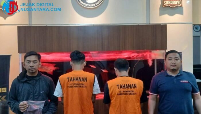 Polrestabes Surabaya Ringkus 2 Pengedar dan Sita 250 Gram Sabu jaringan Malang-Blitar