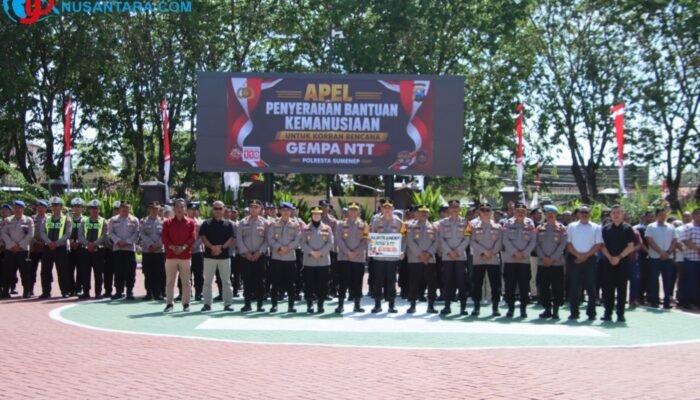 Sumenep Ulurkan Tangan untuk NTT: Polresta Kirim Bantuan Kemanusiaan Korban Gempa