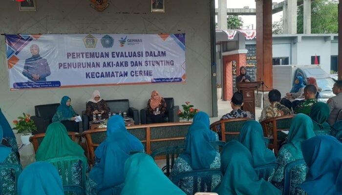Pertemuan Evaluasi AKI-AKB dan Stunting di Cerme, Perkuat Kolaborasi Lintas Sektor 