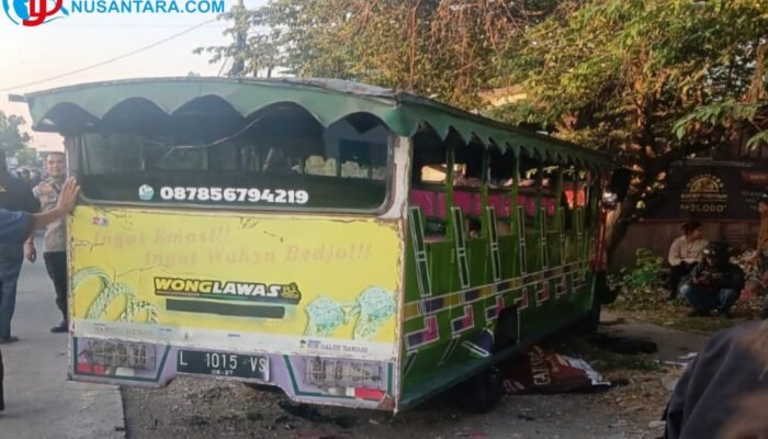 Odong-Odong Oleng di Menganti Gresik Hantam 2 Motor: 1 Pemotor Tewas, 2 Luka Berat