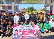 YALPK Bagikan 5.000 Liter Pertalite Gratis untuk Ojol Pasuruan di HUT RI ke-81