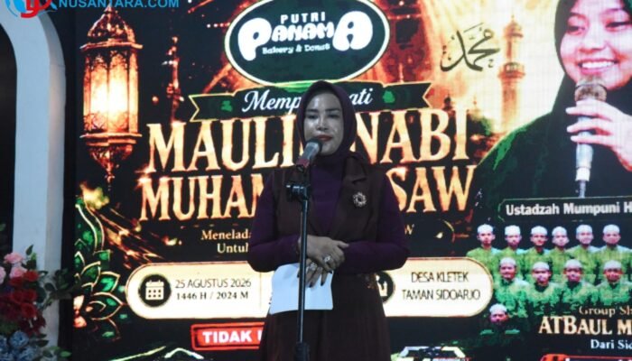Wabup Sidoarjo Mimik Idayana Hadiri Maulid Nabi di Kletek, Ajak Warga Perkuat Kerukunan