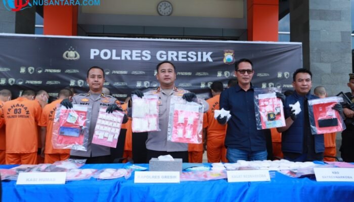 Operasi Tumpas Semeru 2026: Polres Gresik Gulung 14 Kasus Narkoba, 17 Tersangka Diringkus