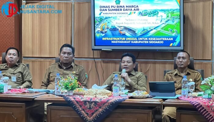 Bupati Sidoarjo Ngantor di Dinas PUBM SDA, Tegaskan Percepatan Proyek dan Target Pembebasan Lahan Flyover Gedangan
