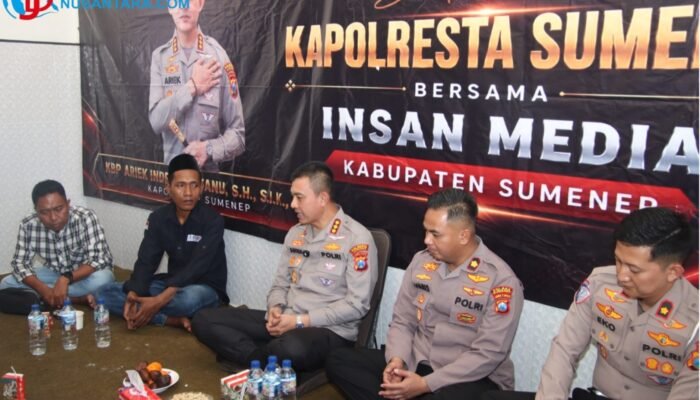 Kapolresta Sumenep Sambangi Sekretariat AMOS, Perkuat Sinergi Perangi Hoaks dan Jaga Kamtibmas