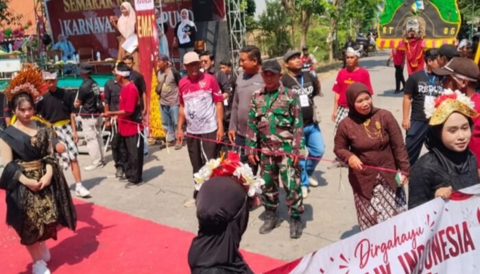 Karnaval Kemerdekaan HUT ke-81 RI di Pundut Trate, Kreativitas Warga Berpadu Semangat Persatuan