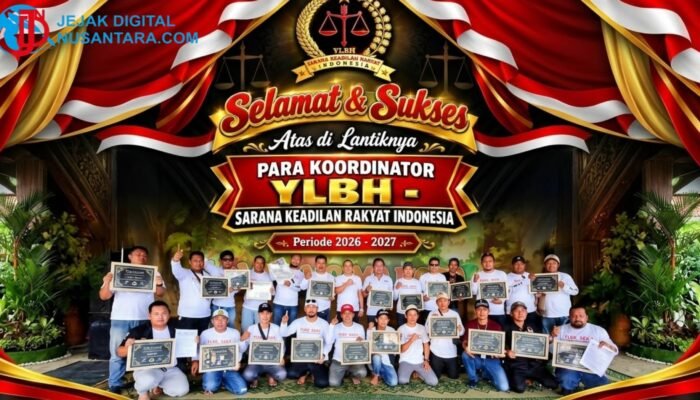 Memperkuat Bantuan Hukum Bagi Masyarakati Prasejahtera, DPP YLBH Sarana Keadilan Rakyat Indonesia Lantik Pengurus Periode 2026–2027