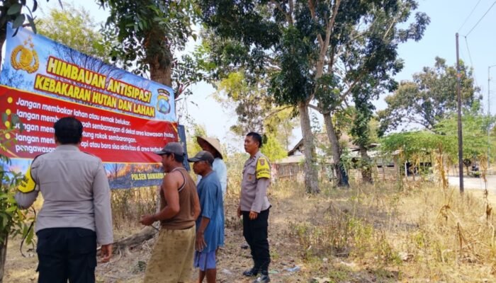 Upaya Antisipasi Karhutla Dampak El Nino, Polres Mojokerto Kota Siagakan Personel dan Edukasi Warga
