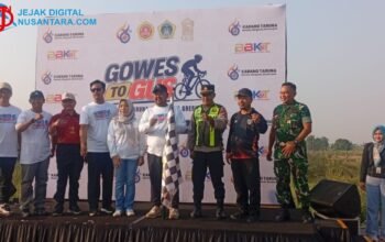 Gowes To GUS Meriahkan Pagi di Balongpanggang, Bupati Gresik Ajak Warga Hidup Sehat