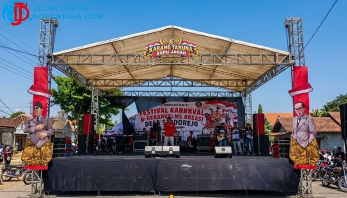 Semarak HUT RI ke-81 di Sidokepung Sidoarjo: Ribuan Warga Gelar Karnaval Budaya dan Pawai Tematik
