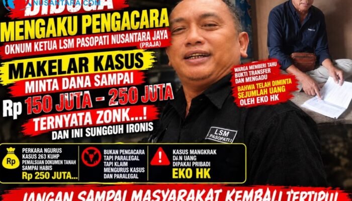 Dugaan Makelar Kasus di Demak: Ketua LSM Pasopati Nusantara Jaya Disorot Soal Dana Ratusan Juta dan Perkara Tanah Mangkrak
