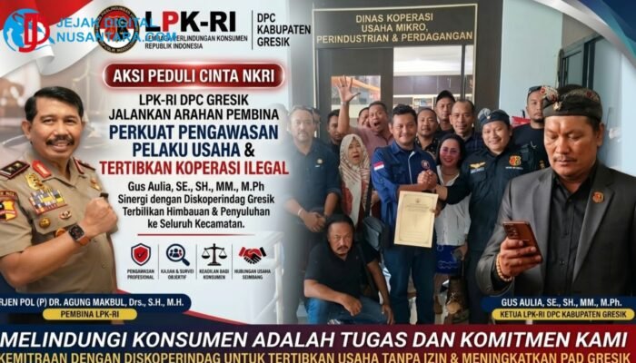 Didorong LPK-RI Gresik, Diskoperindag Layangkan Surat Penertiban Usaha Tanpa Izin