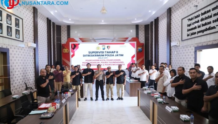 Supervisi Ditreskrimum Polda Jatim di Polres Kediri Kota: Kapolres Tekankan Profesionalisme dan Transparansi Penyidik