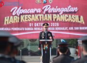 Pancasila Kompas Moral Pelayanan Publik, AKBP Ramadhan Nasution Pimpin Hari Kesaktian Pancasila 2026 di Polres Gresik