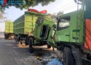 Kecelakaan Maut Dua Truk Tronton di Bungah Gresik, Satu Sopir Tewas di Tempat