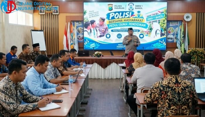Cegah Bullying dan Kenakalan Remaja, Satbinmas Polres Pasuruan Gembleng Guru SMKN 1 Bangil
