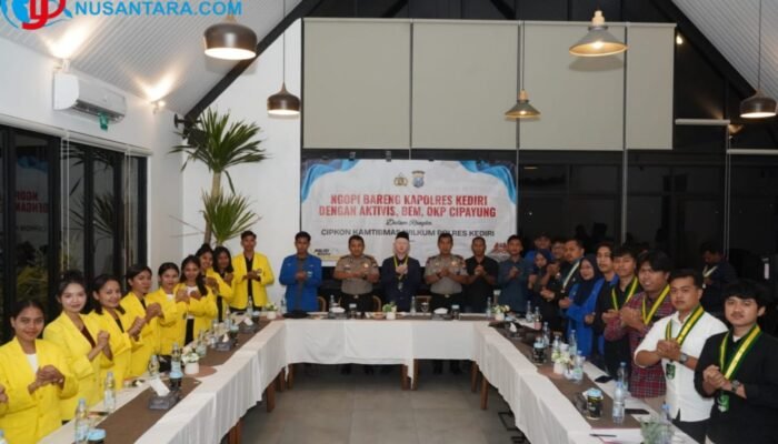 Kapolres Kediri Gelar Dialog Bareng BEM dan Aktivis, Mahasiswa Dorong Forum Aspirasi Rutin