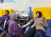 HUT ke-75 Humas Polri: Polres Kediri Kota Gelar Baksos dan Donor Darah untuk Warga