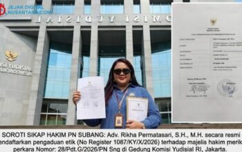 Soroti Sikap Majelis Hakim PN Subang, Tim Advokat Rikha Permatasari Resmi Adukan ke KY