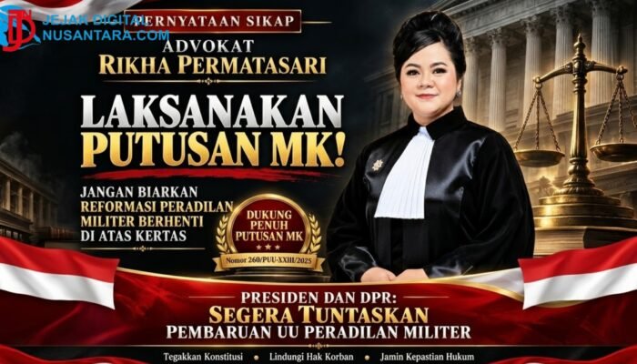 Kawal Putusan MK, Advokat Rikha Permatasari Dorong Pembahasan UU Peradilan Militer Dibuka Transparan
