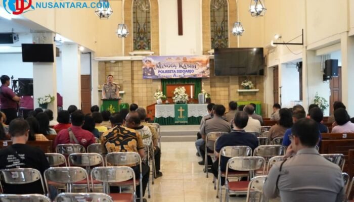 Kapolresta Sidoarjo Gelar Minggu Kasih di GKI, Tegaskan Jaminan Keamanan Ibadah