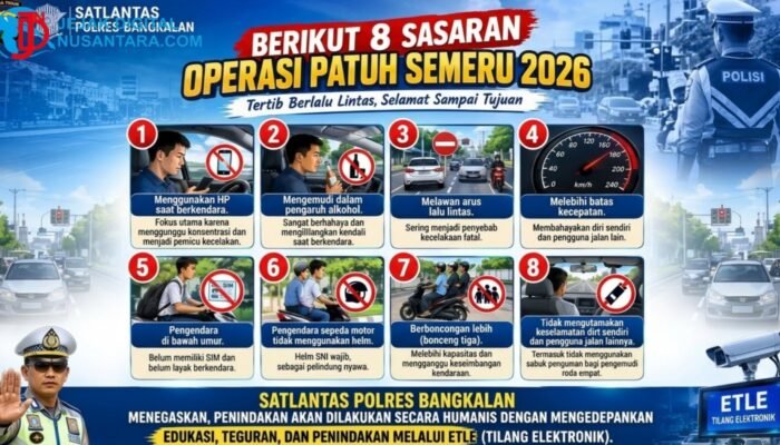 Operasi Patuh Semeru 2026 Digelar, Satlantas Polres Bangkalan Kedepankan Edukasi dan ETLE