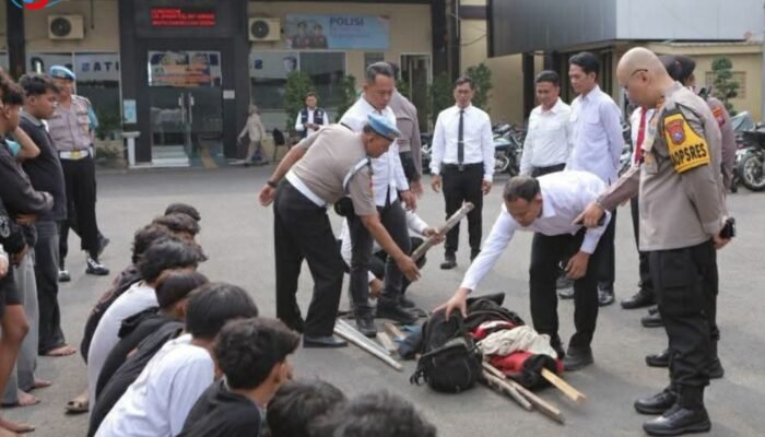 Gagalkan Potensi Bentrok di Sungelebak Lamongan, Polisi Amankan 26 Pemuda dan Senjata Tumpul