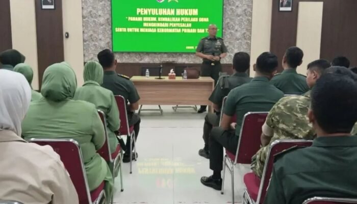 Kodim 0817/Gresik Gelar Penyuluhan Hukum: Perkuat Disiplin Prajurit dan Persit demi Jaga Kehormatan TNI AD