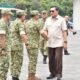 Danrem Bhaskara Jaya Sambut Kedatangan Menhan RI di Lanudal Juanda