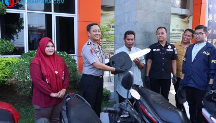 Ungkap 7 Kasus Curanmor, Polres Gresik Ringkus 11 Tersangka dan Kembalikan Motor Korban
