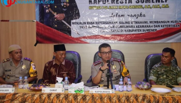 Kapolresta Sumenep Gelar “Sambung Roso” di Dasuk: Perkuat Sinergi Kamtibmas Bersama Forkopimcam dan 15 Kades